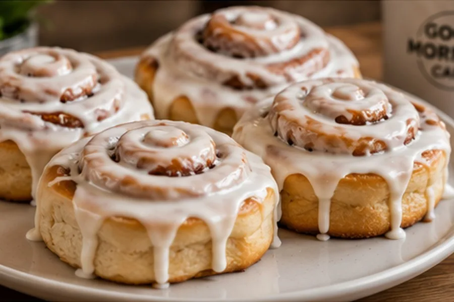 Fresh cinnamon rolls